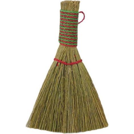 Lot de 3 balais de nettoyage pour la cuisine et le bureau, accessoires de nettoyage pour la maison, balai manuel en paille, petit modèle à main. (1/5)