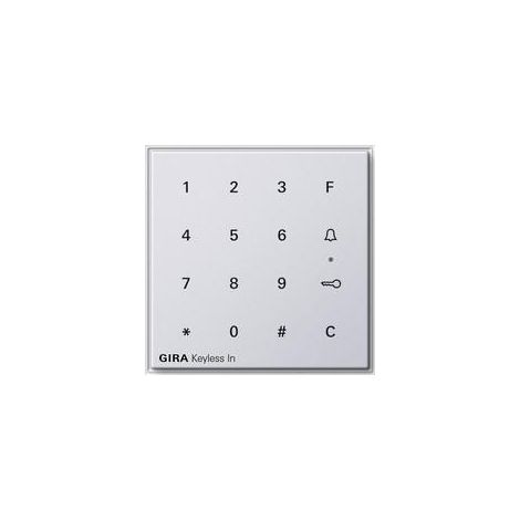 Gira Keyless In Teclado de código Gira TX44 (WG UP) Blanco puro [260566], 2605 66