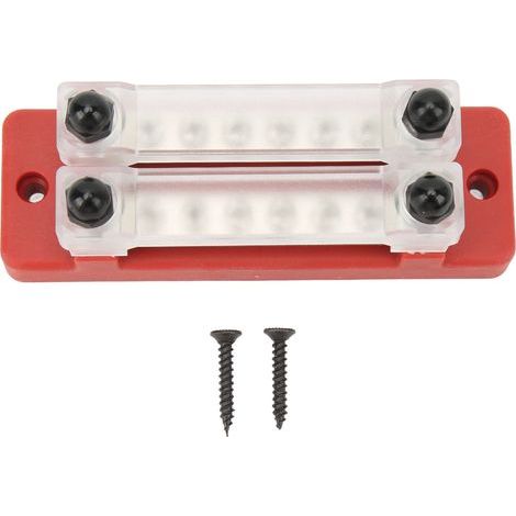 Bloc de distribution d'énergie 12 bornes 12-48 V 150 A, barre omnibus marine pour camping-car, camionnette, caravane (1/5)