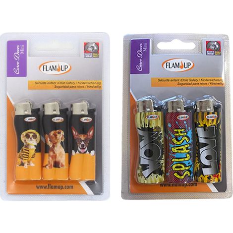 Mini-Feuerzeuge X3 A Pierre Curve - Flam Up