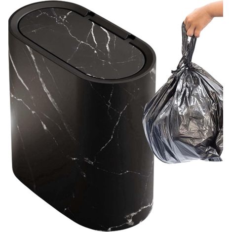 Mit Deckel 29 5x29x16cm ABS Platzsparender Abfalleimer