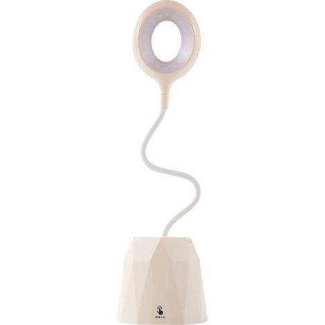 Petite lampe de bureau rechargeable, lampe de chevet LED, lampe de chevet tactile avec porte-stylo, lampe de bureau avec protection des yeux (1/5)
