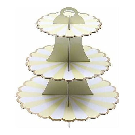 3 Tier Cardboard Round Cake Stand Cardboard Cupcake Stands Afternoon Tea Cupcake Stand Birthday Baby Shower (1/5)