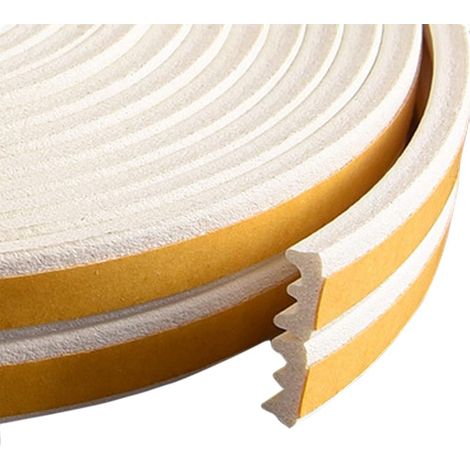 Selbstklebender Dichtungsstreifen für Türen, Fenster, 6 m, E-Profil-Türdichtung, Gummidichtung, Schalldämmung, Antikollision, Fensterschlitze für Türen, Zugluftstopper