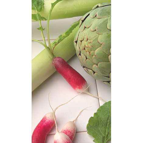 Sticker réfrigérateur et lave vaisselle, fraîcheur légumière bien-être alimentaire saveur nature déco, 180 cm X 100 cm (1/4)