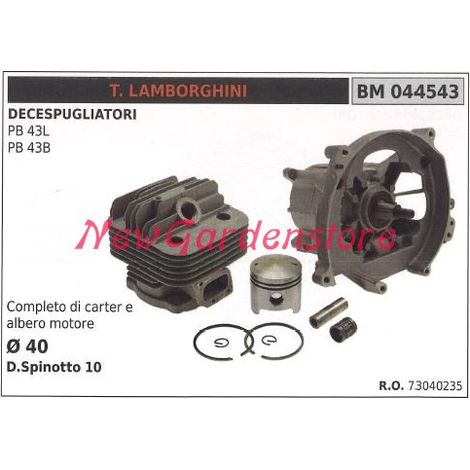 Cilindro pistone segmenti LAMBORGHINI motore decespugliatore PB 43L 43B 044543