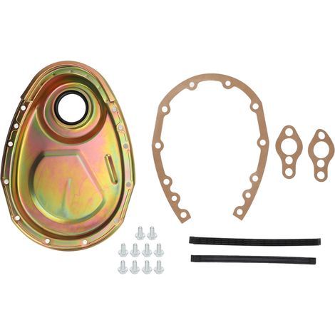 Kit de boulons d'étanchéité de joint de couvercle de chane de distribution en métal pour SBC 283 327 305 350 383 400 moteurs couleur zingué. (1/5)