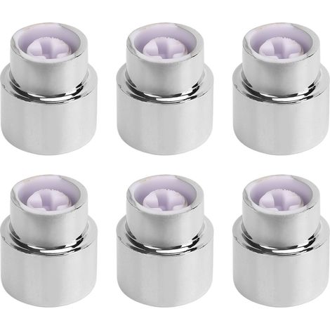 6 Boutons Rétro Ronds en Plastique Argenté pour Commutateur de Micros de Guitare Électrique 5 Positions - Lot de 6 (1/5)