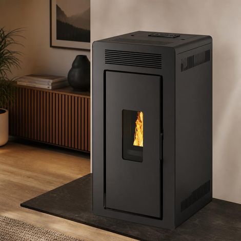 Hidroestufa Loki 24 kW Muspel tolva de 40 kg, turbuladores autolimpiables, Programable (1/5)