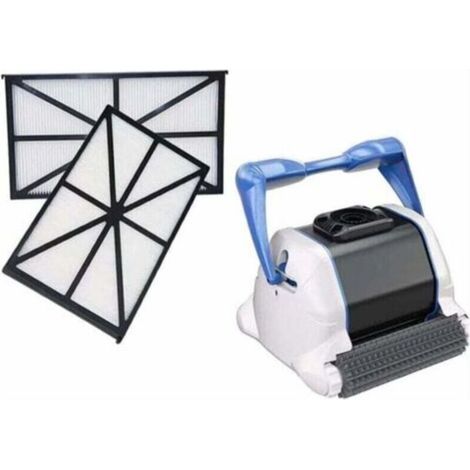 Confezione da 2 pannelli filtranti per robot aspirapolvere Hayward Tiger Shark-Aquavac-Evac-Powershark (1/4)