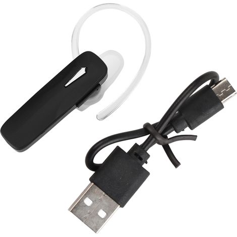 Écouteurs Bluetooth TWS sans fil professionnels portables avec crochet d'oreille, couleur noire