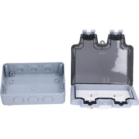 Prise double extérieure étanche aux normes françaises avec interrupteur 250 V 16 A - Accessoires (1/5)