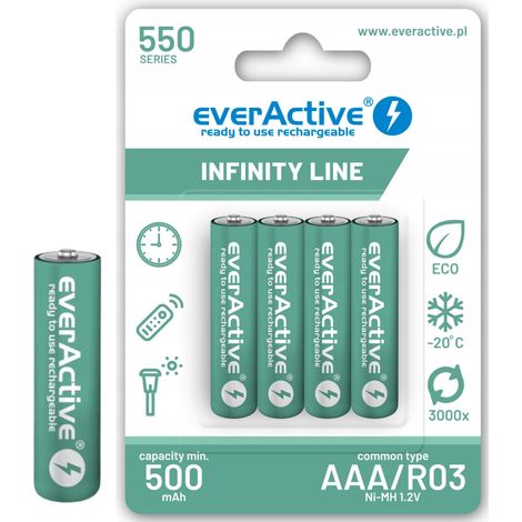 R03 AKU 4BL Everactive Infinity Line NI-MH AAA 773708 (1/4)