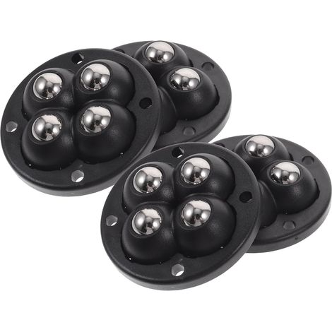 Roulettes pivotantes 360° autocollantes en ABS et acier inoxydable, lot de 4 résistantes aux rayures pour boîte et mallette de rangement (1/5)