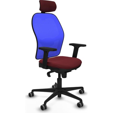 Chaise piqueras y crespo Jorquera filet bleu cuir synthétique (1/2)