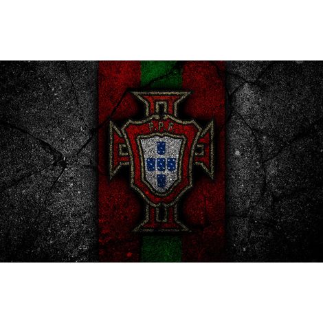 Papier peint panoramique Foot / Football - FPF Portugal - 130 cm x 81 cm (1/2)