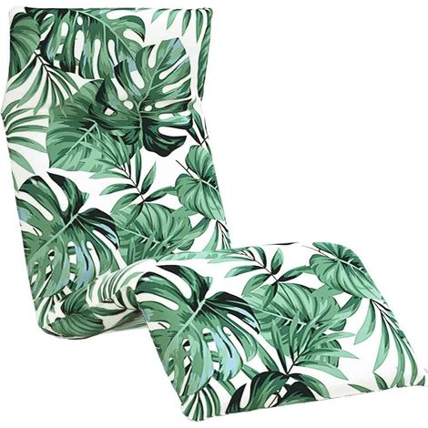 Maison Exclusive - Lettino Pieghevole Motivo a Foglie 175x54x8,5 cm Tessuto Oxford