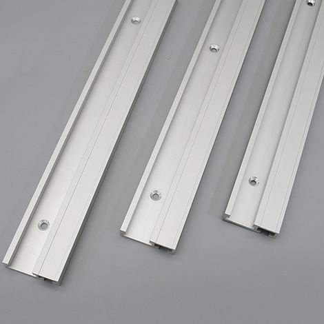 Carril en T de aleación de aluminio para carpintería, tipo 45 mm, estable y duradero, guía de corte a inglete con ranura en T. (1/5)