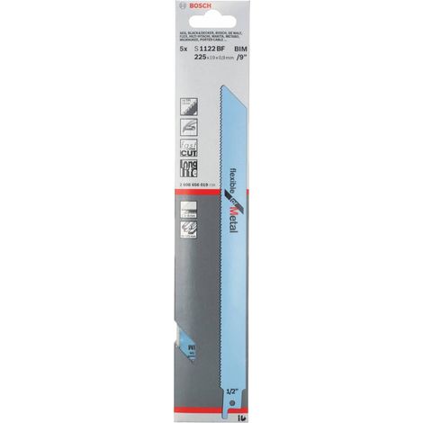 1CF BOSCH-A 5 LAME S1122 BF PER LAMIERA PER SEGA