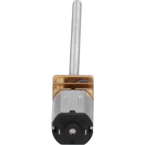 Moteur à engrenages 180 tr/min M3x55 mm en laiton et aluminium pour machines industrielles et équipements mécaniques, 6 V CC, 12FN20 (1/5)