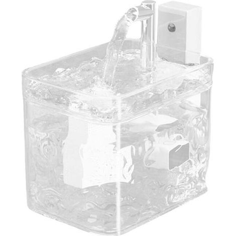 Distributeur D'Eau Potable à Circulation Automatique Fontaine à Induction Sans Fil Débranchée 1,5 L Fontaine à Eau pour Animaux de Compagnie A (1/5)