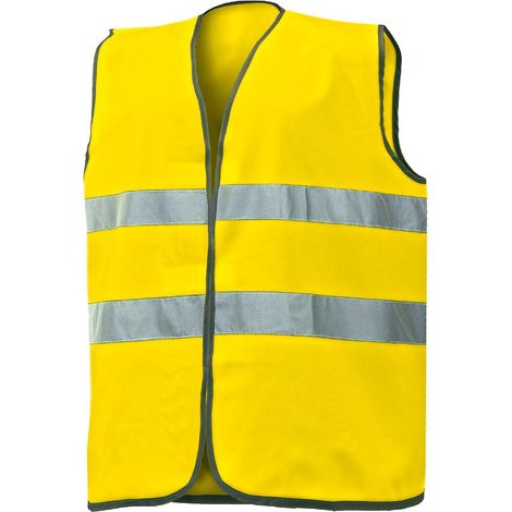 Issaline 01210N-012 Reflektierende Arbeitsweste mit hoher Sichtbarkeit Gelb T/U