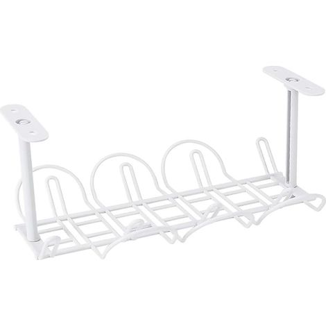 Rangement pour câbles sous bureau plateau en plastique pour organiser les fils et cordons d alimentation accessoire pour espace de travail