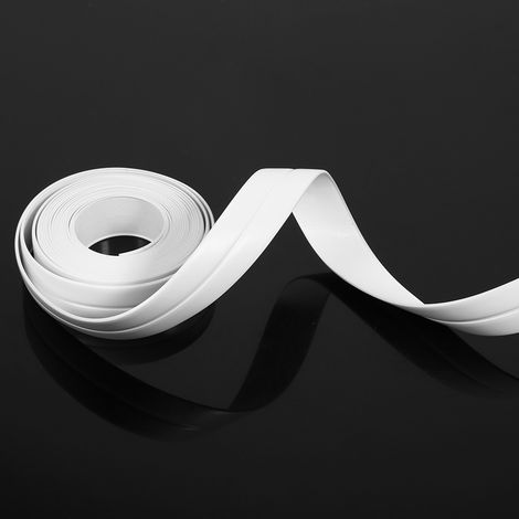 Bande d'étanchéité autocollante pour baignoire et mur, pour évier, cuisine (n° 1, blanc, 22 mm x 3,2 m) (1/5)
