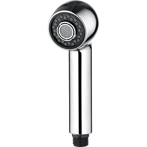 Doccetta estraibile per lavello da cucina (getto e doccia) - Doccetta estraibile per rubinetto da cucina a risparmio idrico, attacco universale da 1/2", sostituzione per miscelatore, cromata. (1/5)