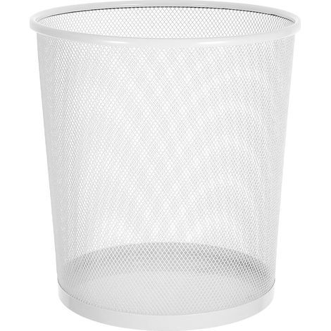 Poubelle Ronde en Fer Élégante pour Bureau Cuisine, Petite Poubelle de Bureau Design Simple et Capacité Adaptée pour Maison ou Espace de Travail (1/5)