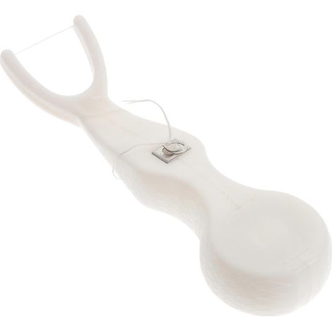 Porte-fil dentaire pour adultes – Support à fil dentaire blanc facile à utiliser pour l'hygiène bucco-dentaire à domicile (1/5)