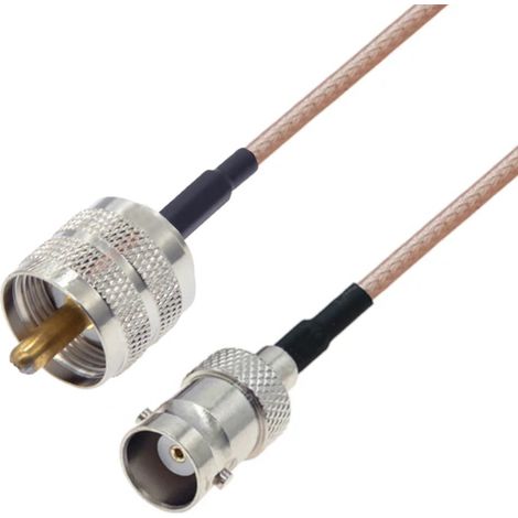 Anschlusskabel mit BNC-Buchse / UHF-Stecker RG316, 3 m