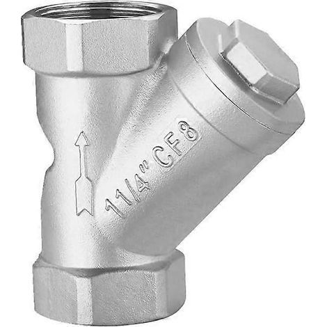 Filtre à vanne en Y en acier inoxydable de 1 pouce, filtration à débit constant, résistant à la corrosion (1/5)