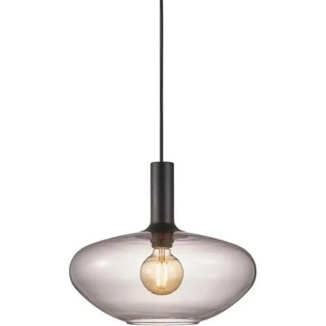 nordlux Alton 35 suspensión vidrio ahumado 60 W E27