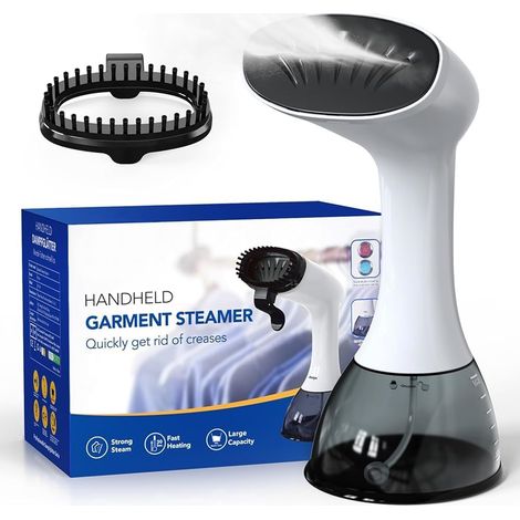 Garment Steamer, Ropilly Handheld Steamer, Portable High Power Iron for Home, Office, Travel, White