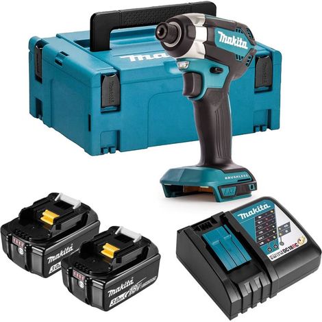 Makita – Visseuse à chocs 18V LXT 170Nm avec 2 batteries 3.0Ah – Moteur Brushless – Technologie XPT pour protection – Double éclairage LED