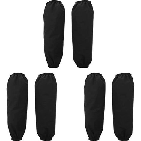 Manche Longue Protecteur De Manche De Bras 3Paires de Cuisine Nettoyage de Travail Huile à L\' épreuve Réutilisée Manchettes Lavables (1/4)