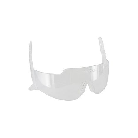 Sicherheitsbrille, einklappbar, integriert und transparent für Forsthelm 9102360 und Baumschnitthelm 9102370. Norm E