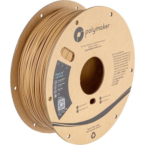 Polymaker PA08004 Filamento per stampante 3D LW-PLA Opaco, Bassa densità 1.75 mm 800 g Legno PolyLite™ 1 pz.