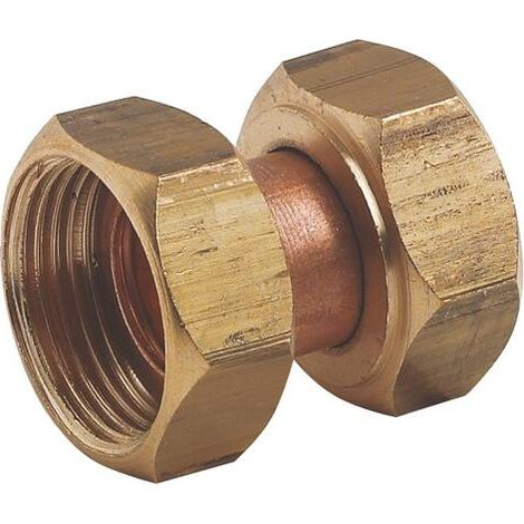 Raccord cuivre double écrou union FF3/8