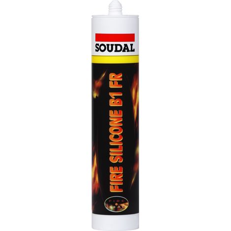 Soudal Joint D'étanchéité FIRE SILICONE B1 FR Gris 310