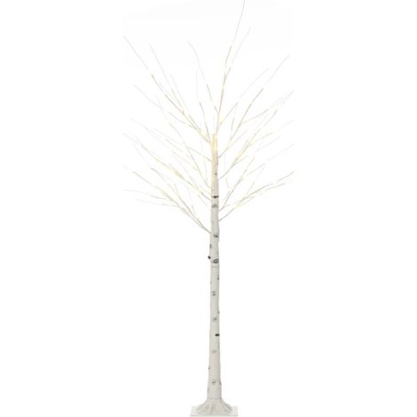 Arbre lumineux LED, décoration lumineuse blanc chaud, 96 LEDs 180 cm, décoration de noël, chambre, maison, blanc (1/5)
