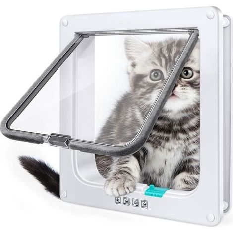 MTEvoTX Porte pour Animaux de Compagnie, Chatière pour Chat , Entrée et Sortie Contrôlable, Matériau ABS (235mm x 250mm) (1/4)