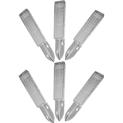 6stücke Transparent Regenmessrohr Für Garten Wassermesser