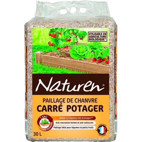 Pacciamatura di Canapa Quadrata per Orto 30 Litri - Naturen