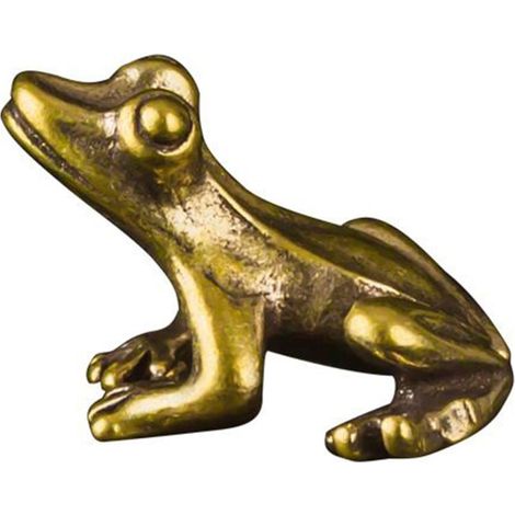 Grenouille - Figurine En Laiton - Décoration De Bureau - 22 9 X 15 Mm - 1 Pièce (1/5)