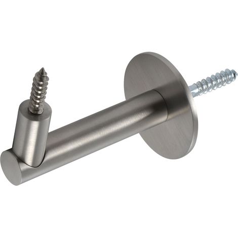 Handlaufträger Rosetten ø 50 mm, Wandabstand 83 mm, Edelstahl matt