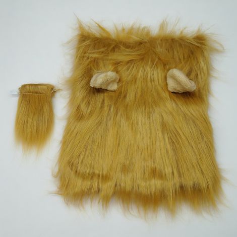 Déguisement lion pour animaux marron M x 3 modèle 50