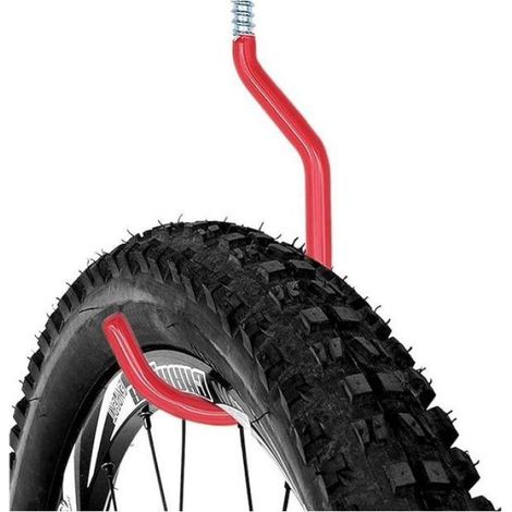 Crochet Velo - Col Large - Fixation Murale Et Plafond - Pour Rangement Garage Atelier - 8 Unites (1/5)