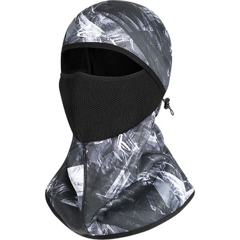 Balaclava Avec Masque Échangeur De Chaleur Détachable - Protection Visage Et Cou - Pour Ski Et Cyclisme Hiver - 1 Pièce (1/2)